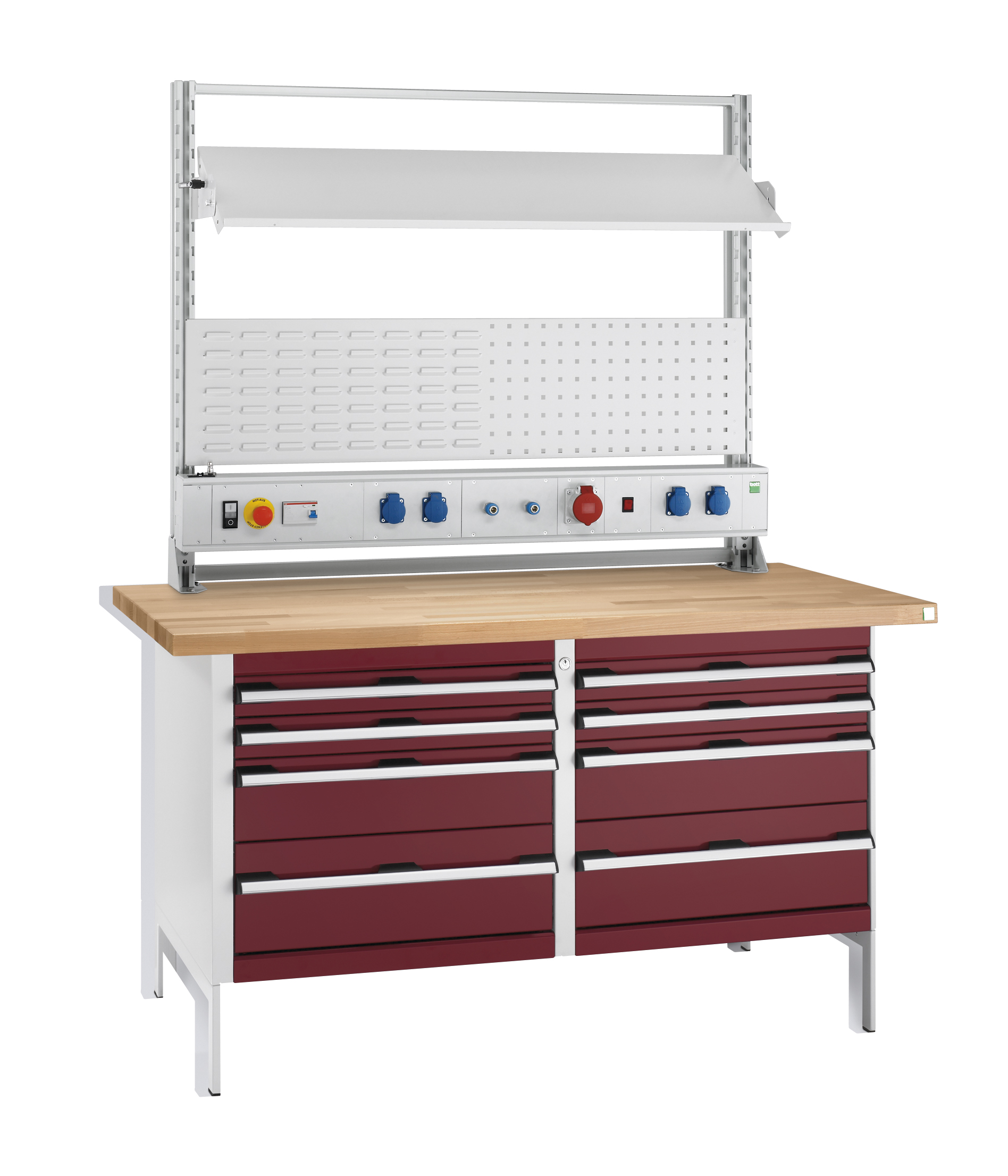 Arbeitsplatz System inkl. Schubladen