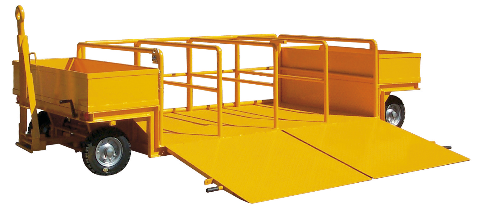 SonderausfÃ¼hrungen Tieflader mit Auffahrrampe