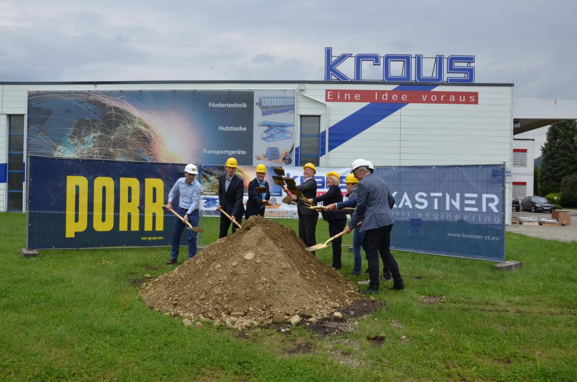 KRAUS Austria ground-breaking ceremony 2018