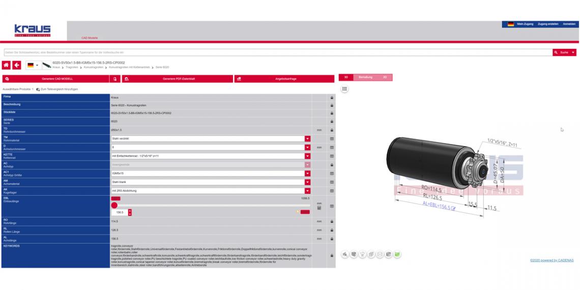 Cadenas Tragrollen Konfigurator 3