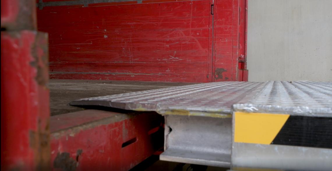 Funktion der Verladerampe 